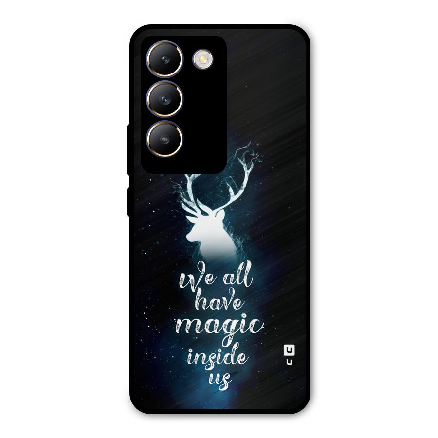 Magic Inside Metal Back Case for Vivo Y200e