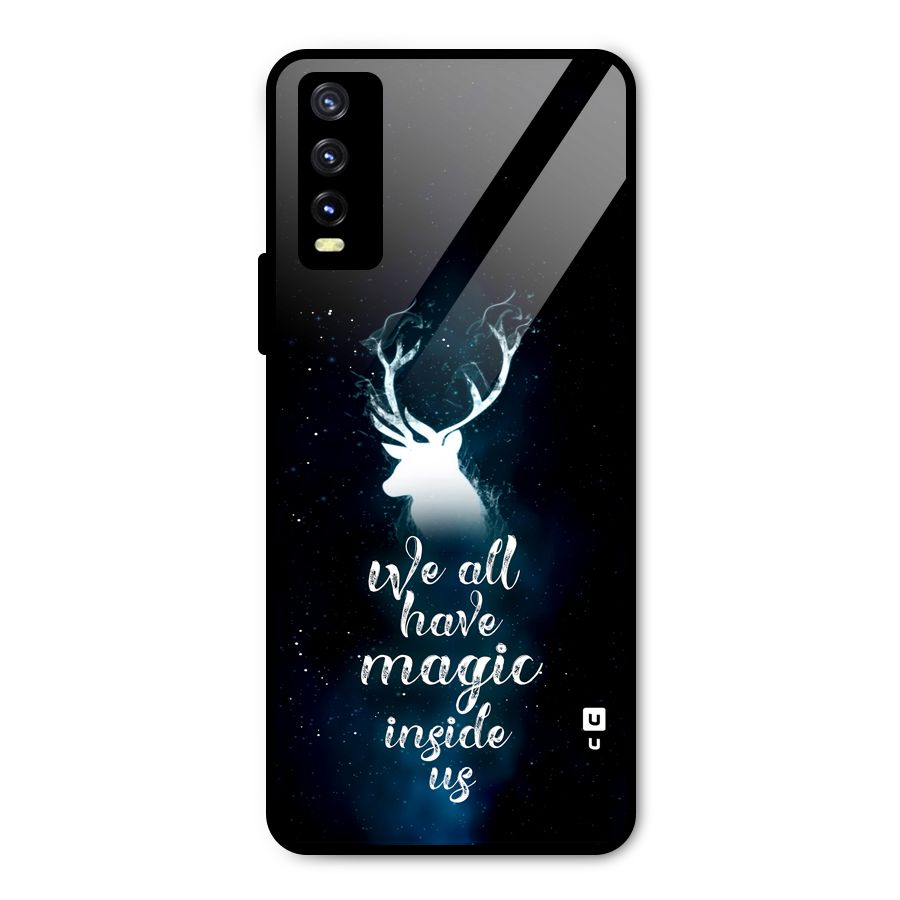 Magic Inside Metal Back Case for Vivo Y20 2021
