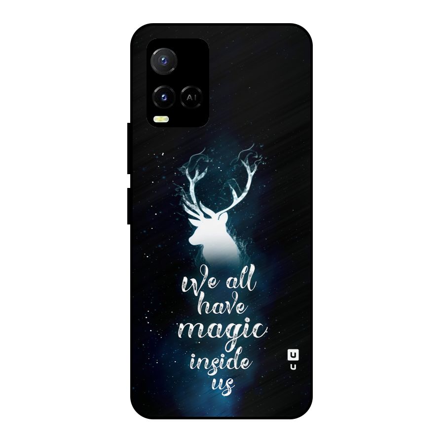 Magic Inside Metal Back Case for Vivo Y21
