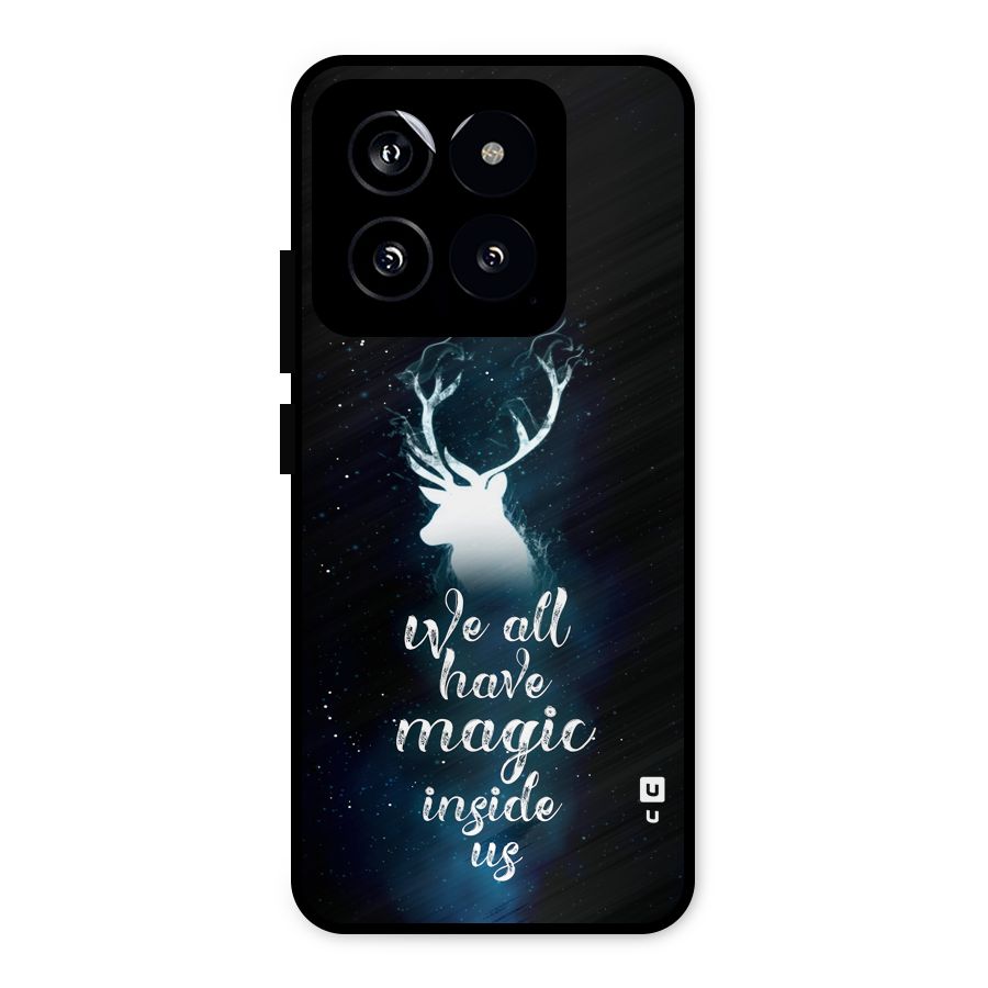 Magic Inside Metal Back Case for Xiaomi 14