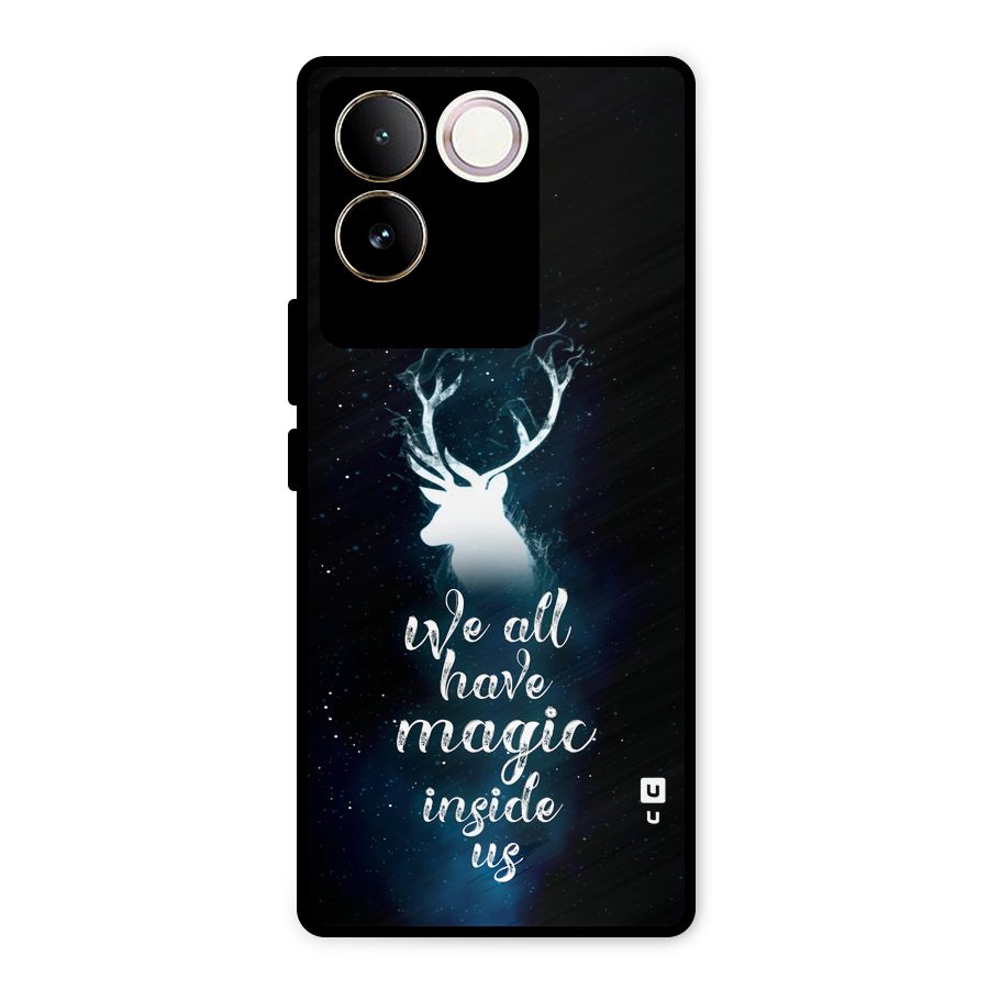 Magic Inside Metal Back Case for iQOO Z7 Pro