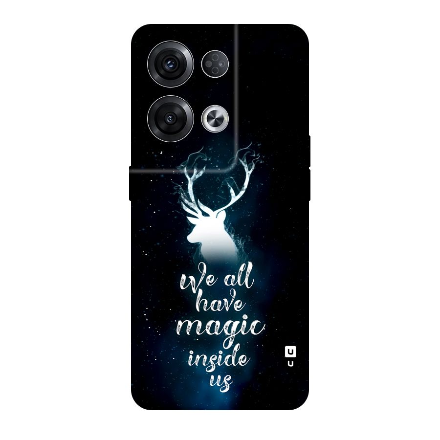 Magic Inside Original Polycarbonate Back Case for Oppo Reno8 Pro 5G