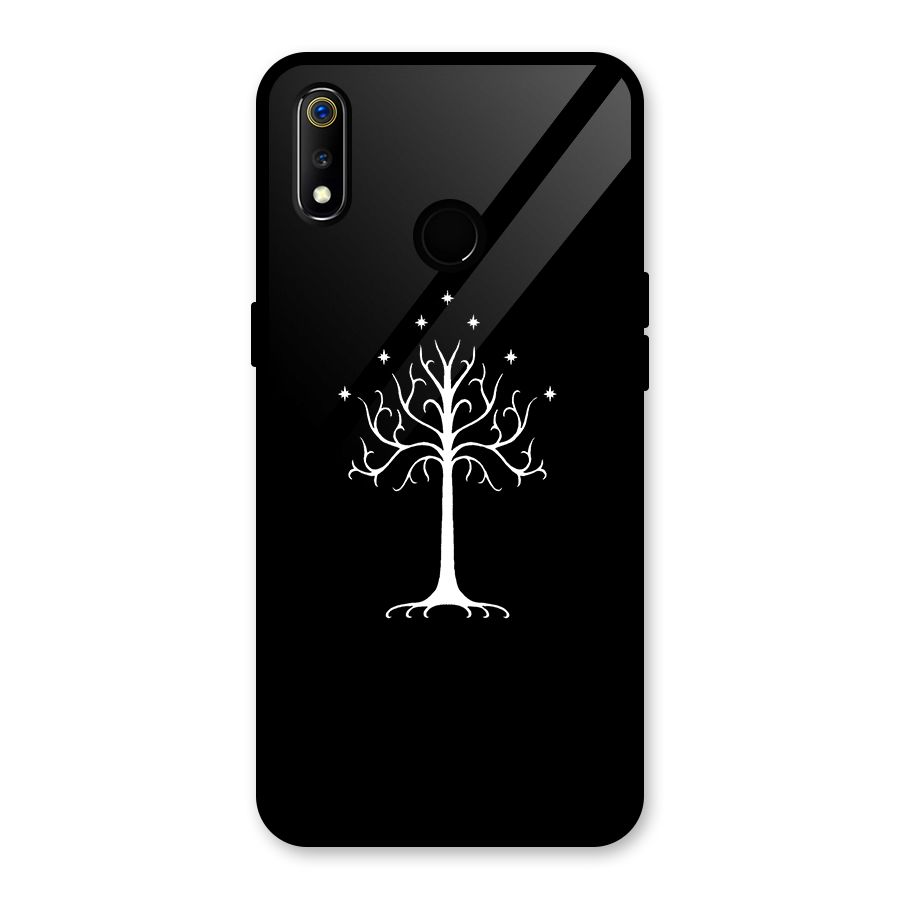 Magic Tree Glass Back Case for Realme 3