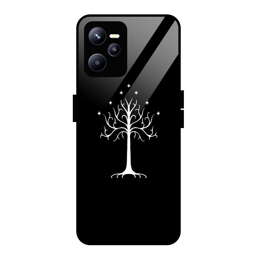 Magic Tree Glass Back Case for Realme C35