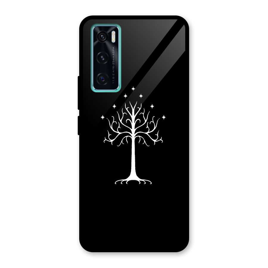 Magic Tree Glass Back Case for Vivo V20 SE