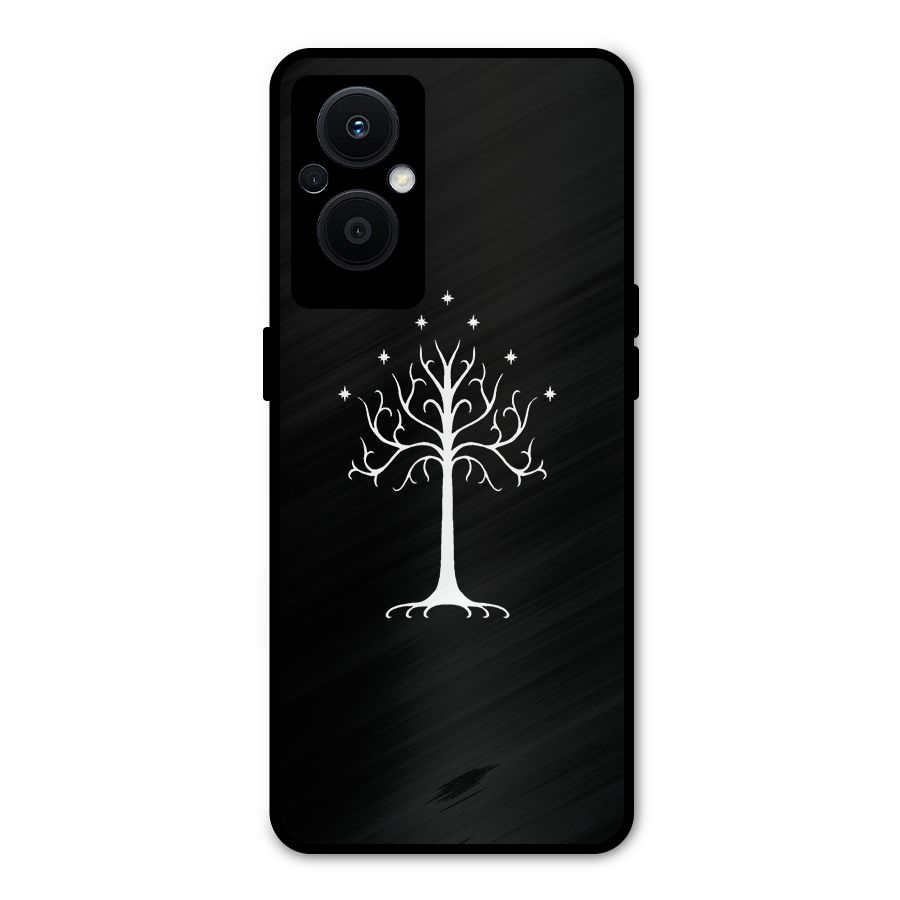 Magic Tree Metal Back Case for Oppo F21 Pro 5G