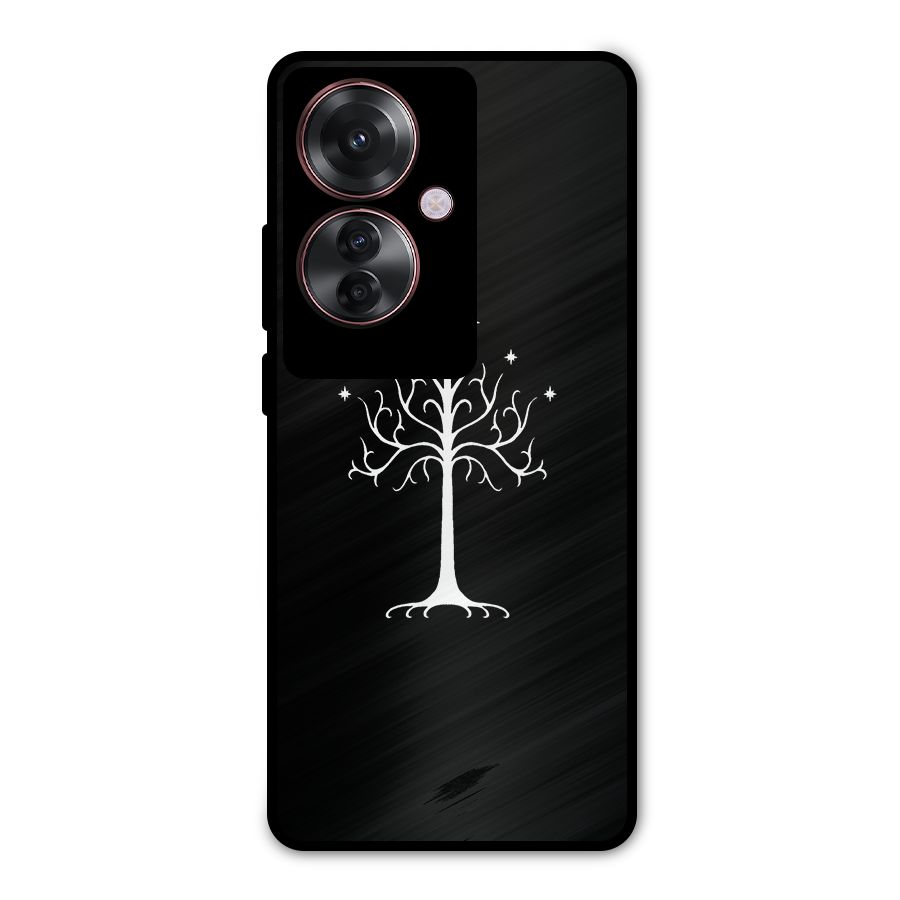 Magic Tree Metal Back Case for Oppo F25 Pro