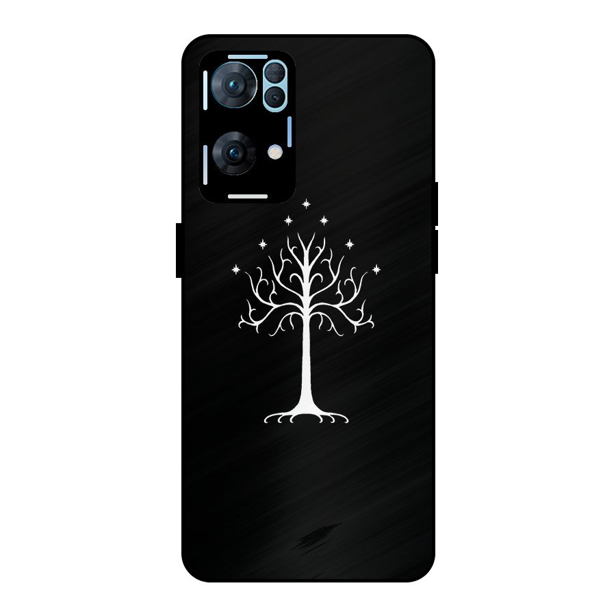 Magic Tree Metal Back Case for Oppo Reno7 Pro 5G