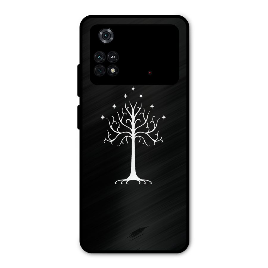 Magic Tree Metal Back Case for Poco M4 Pro 4G