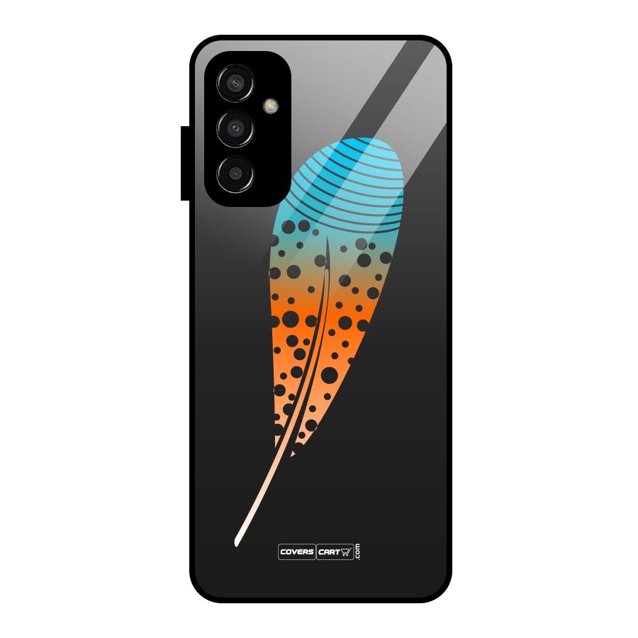 Magical Feather Glass Back Case for Galaxy F13