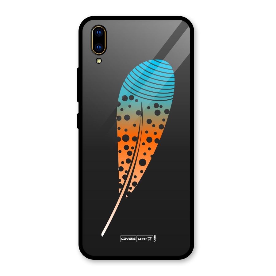 Magical Feather Glass Back Case for Vivo V11 Pro