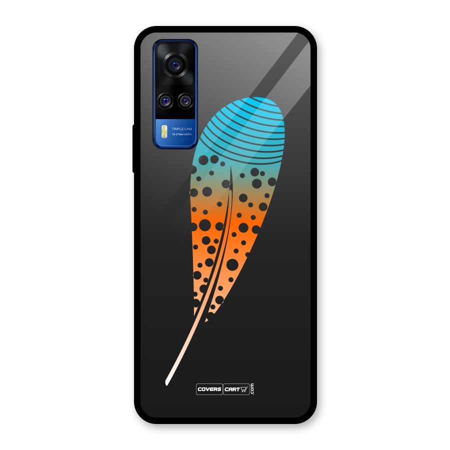 Magical Feather Glass Back Case for Vivo Y31