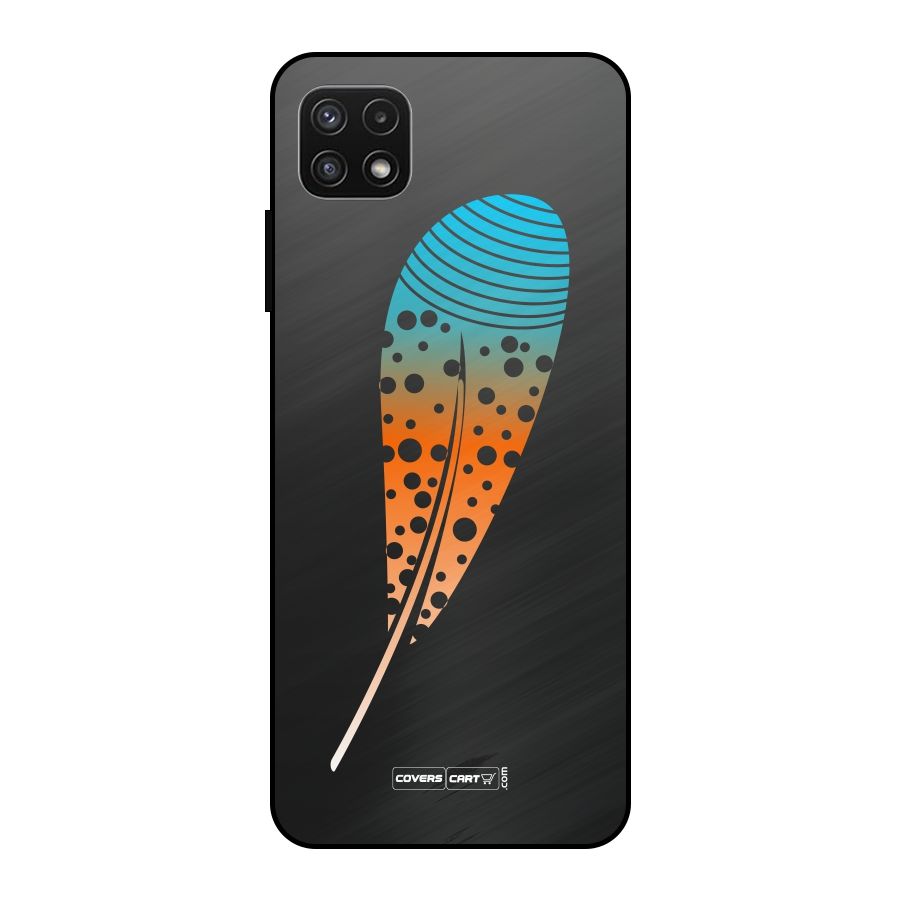 Magical Feather Metal Back Case for Galaxy A22 5G