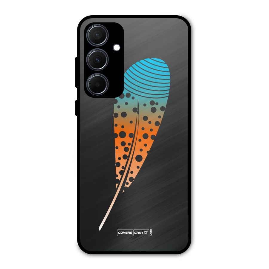 Magical Feather Metal Back Case for Galaxy A35