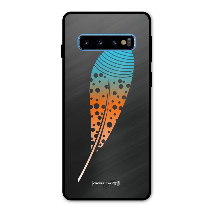 Magical Feather Metal Back Case for Galaxy S10