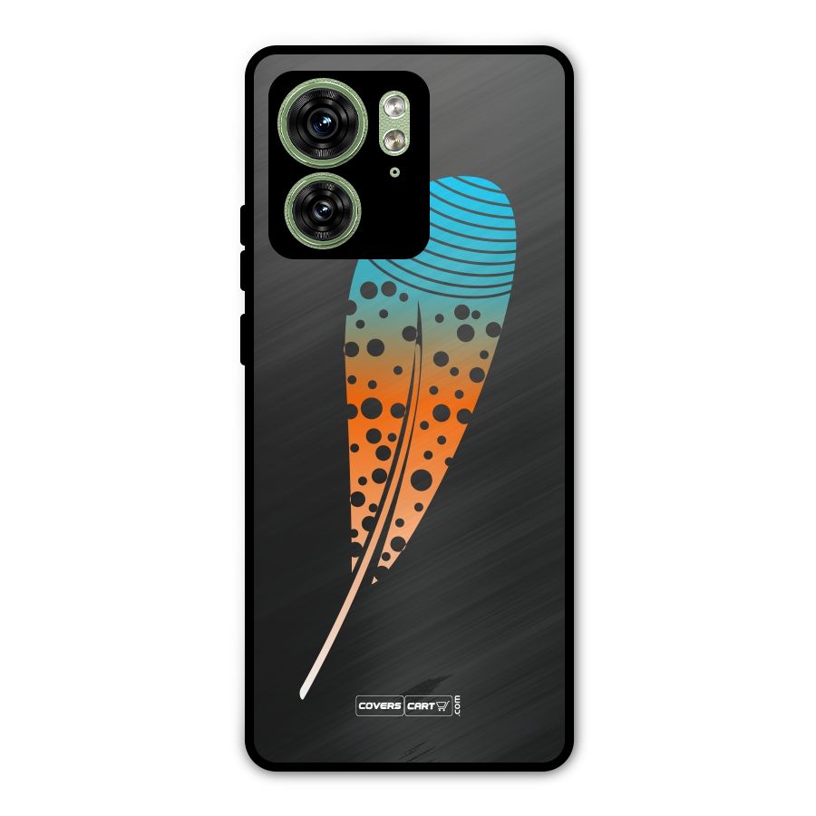 Magical Feather Metal Back Case for Motorola Edge 40 5G