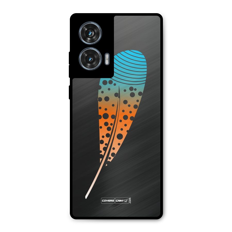 Magical Feather Metal Back Case for Motorola Edge 50 Fusion