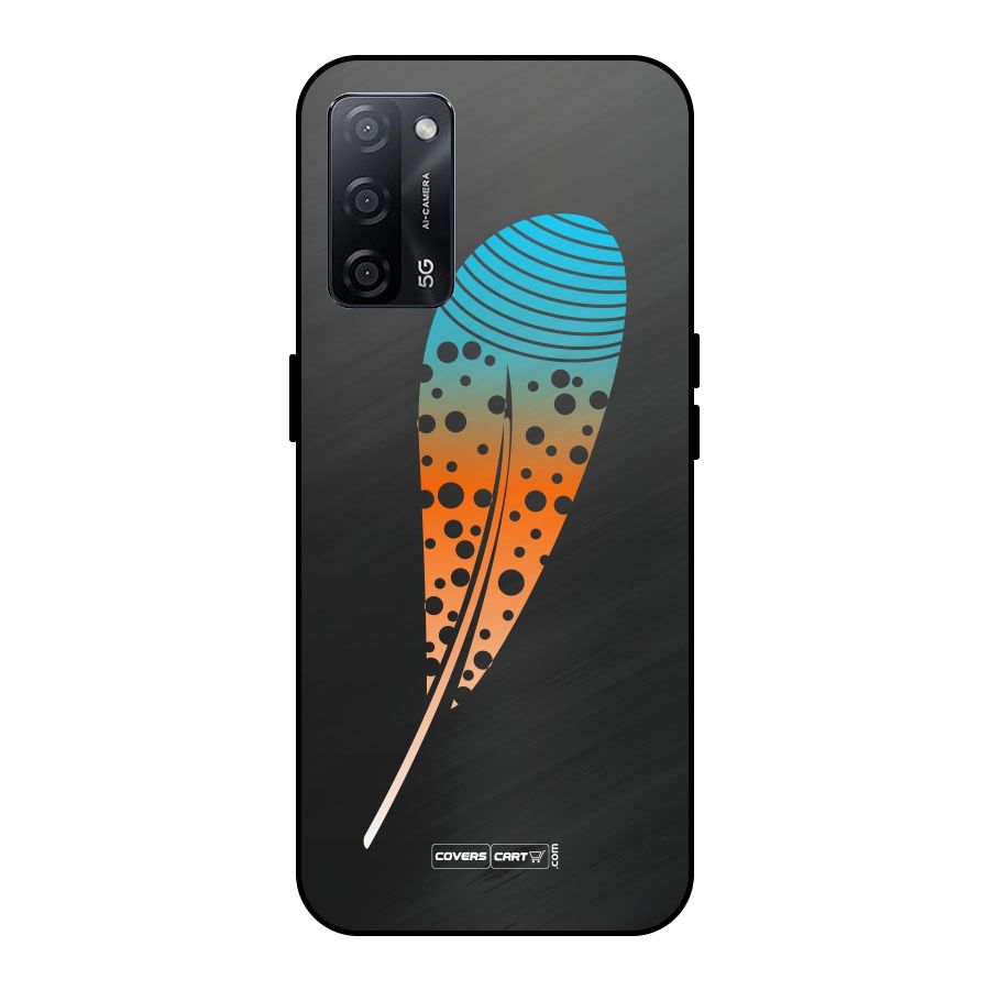 Magical Feather Metal Back Case for Oppo A53s 5G