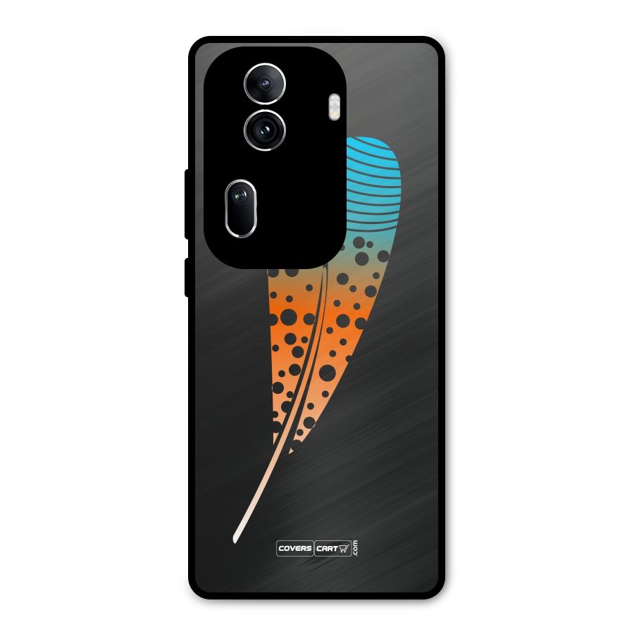 Magical Feather Metal Back Case for Oppo Reno11 Pro 5G