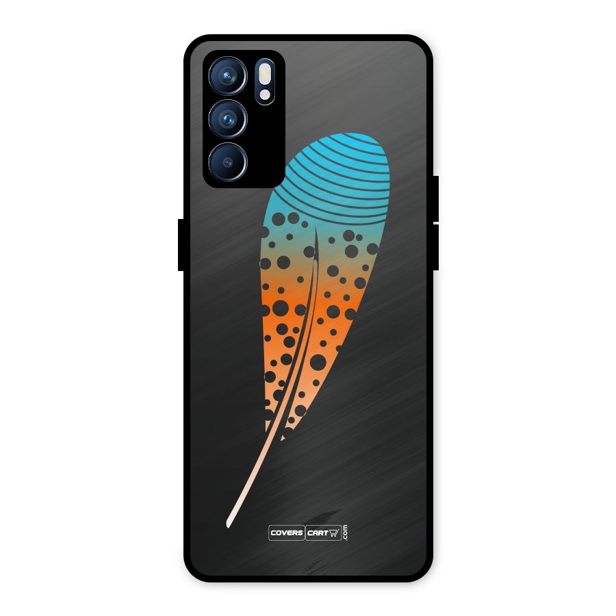 Magical Feather Metal Back Case for Oppo Reno6 5G