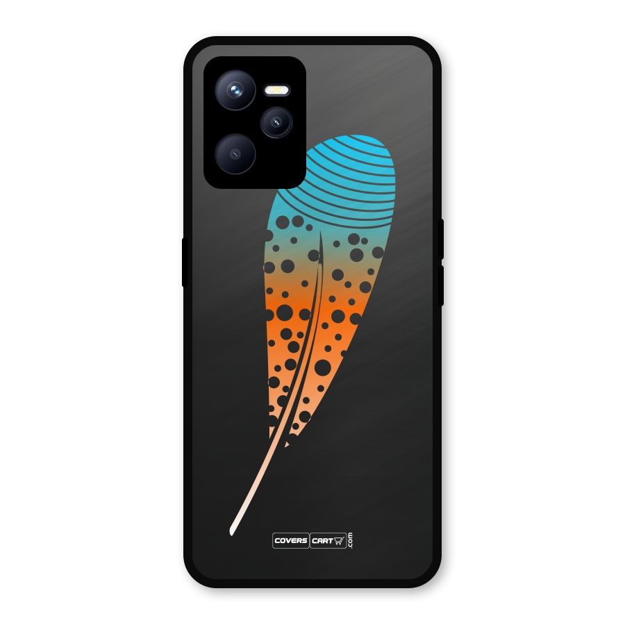 Magical Feather Metal Back Case for Realme C35