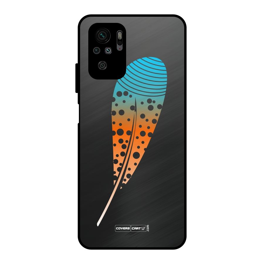 Magical Feather Metal Back Case for Redmi Note 10S