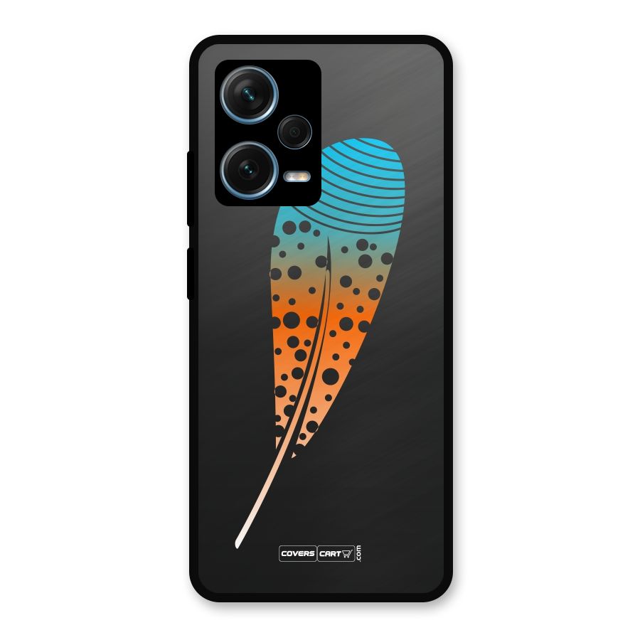 Magical Feather Metal Back Case for Redmi Note 12 Pro Plus 5G