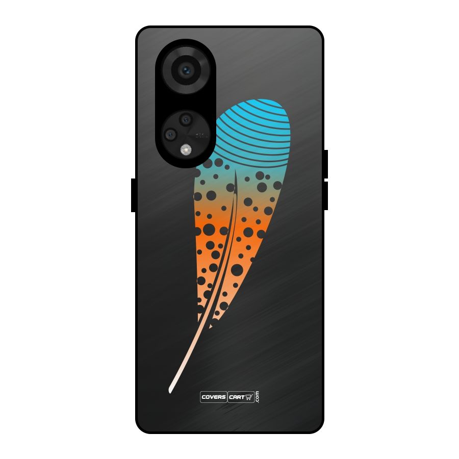Magical Feather Metal Back Case for Reno8 T 5G