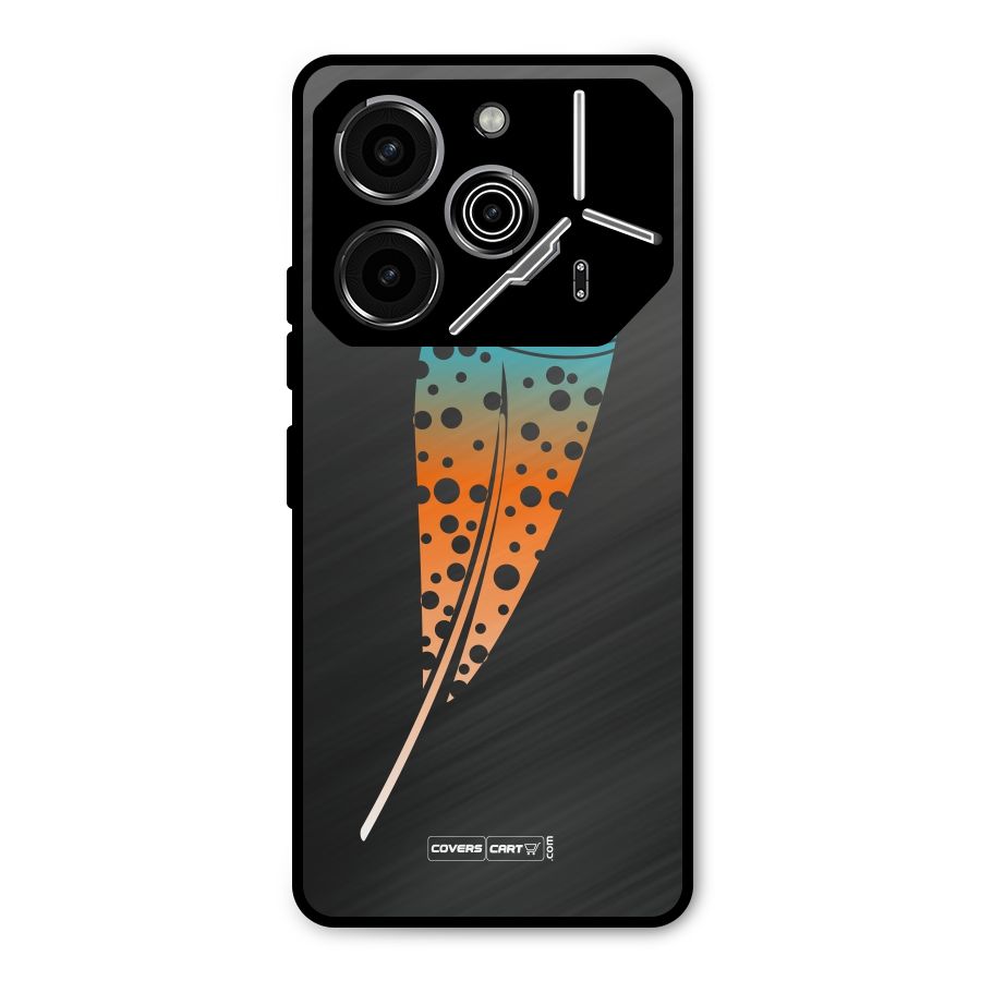 Magical Feather Metal Back Case for Tecno Pova 6 Pro