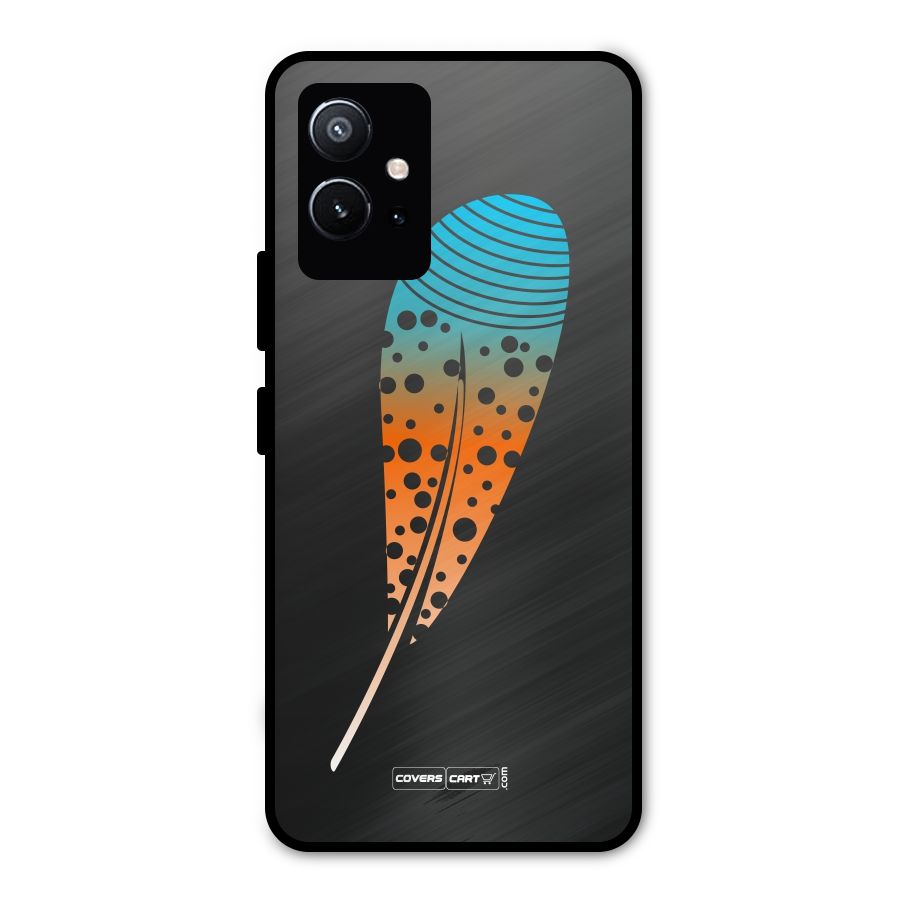 Magical Feather Metal Back Case for Vivo T1 5G