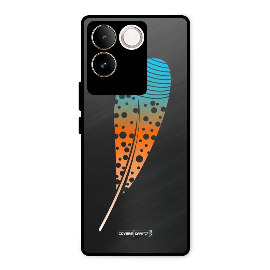 Magical Feather Metal Back Case for Vivo T2 Pro