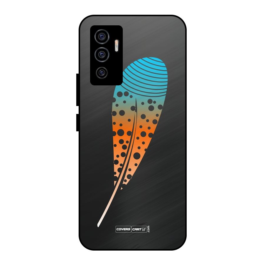 Magical Feather Metal Back Case for Vivo V23e
