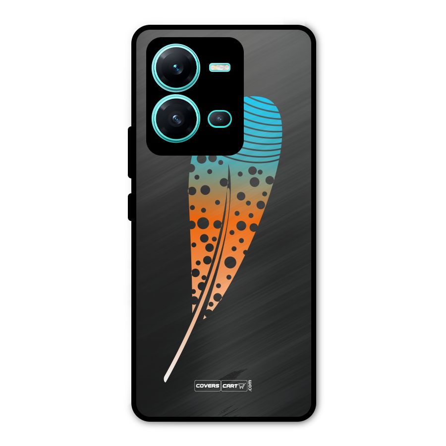 Magical Feather Metal Back Case for Vivo V25