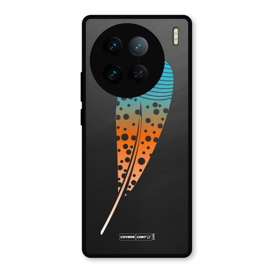 Magical Feather Metal Back Case for Vivo X90 Pro
