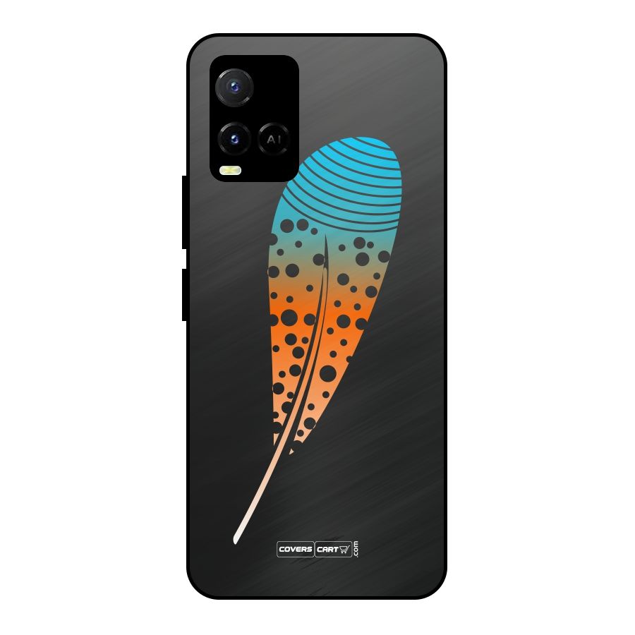 Magical Feather Metal Back Case for Vivo Y21T