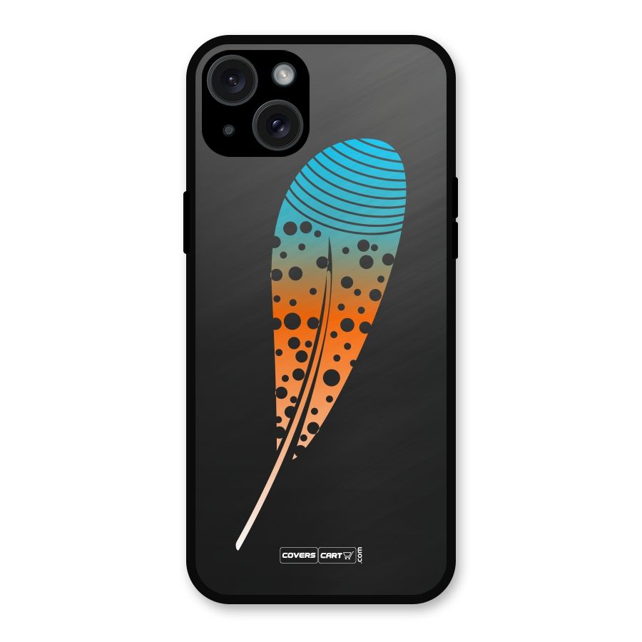 Magical Feather Metal Back Case for iPhone 15 Plus