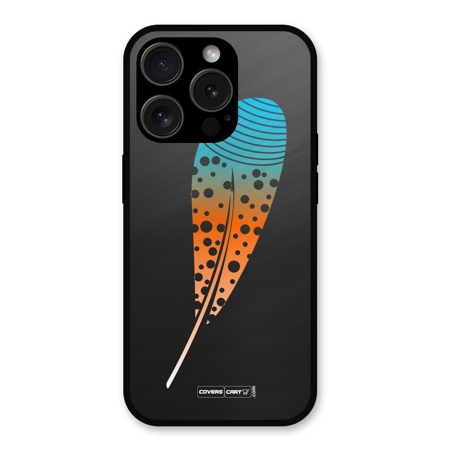 Magical Feather Metal Back Case for iPhone 15 Pro
