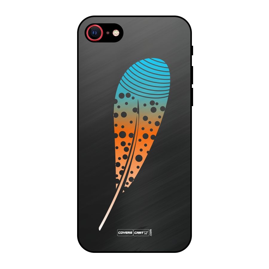 Magical Feather Metal Back Case for iPhone 8