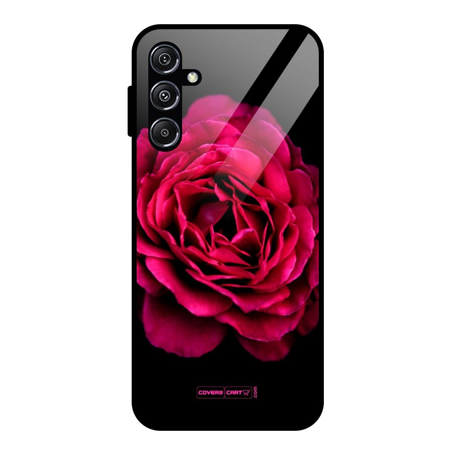 Magical Rose Glass Back Case for Galaxy M34 5G