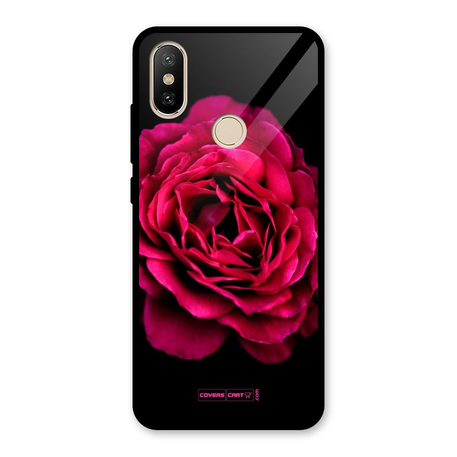 Magical Rose Glass Back Case for Redmi A1