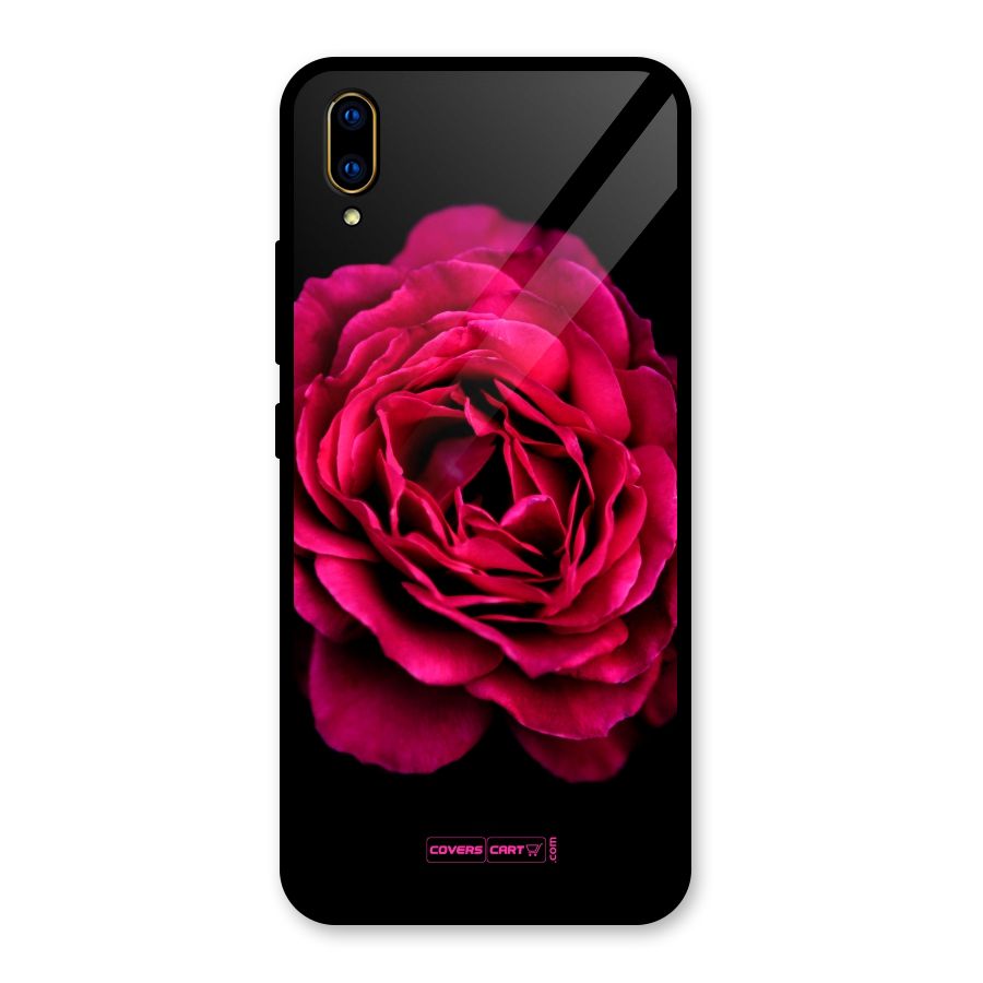 Magical Rose Glass Back Case for Vivo V11 Pro