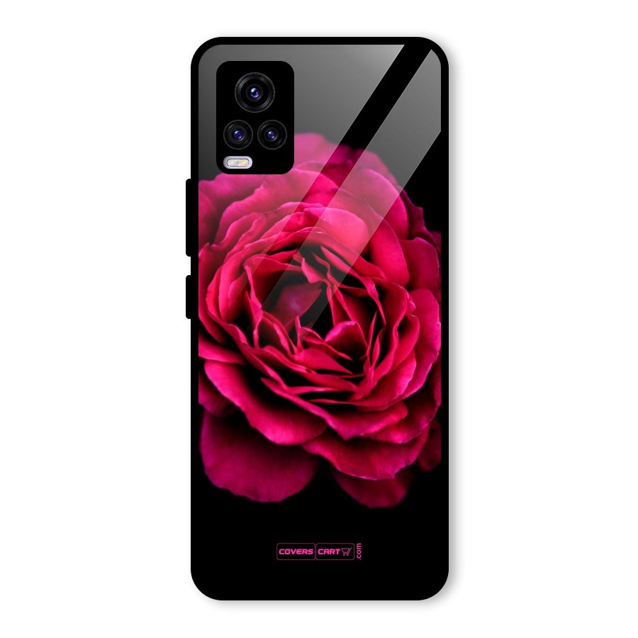Magical Rose Glass Back Case for Vivo V20 2021
