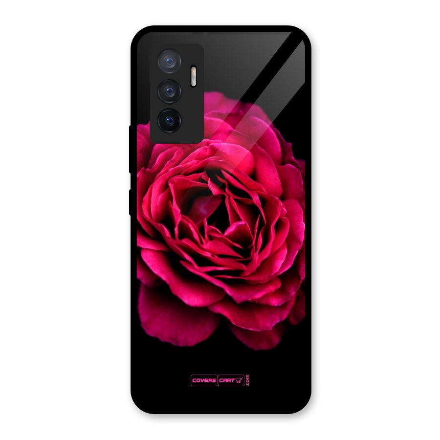 Magical Rose Glass Back Case for Vivo V23e
