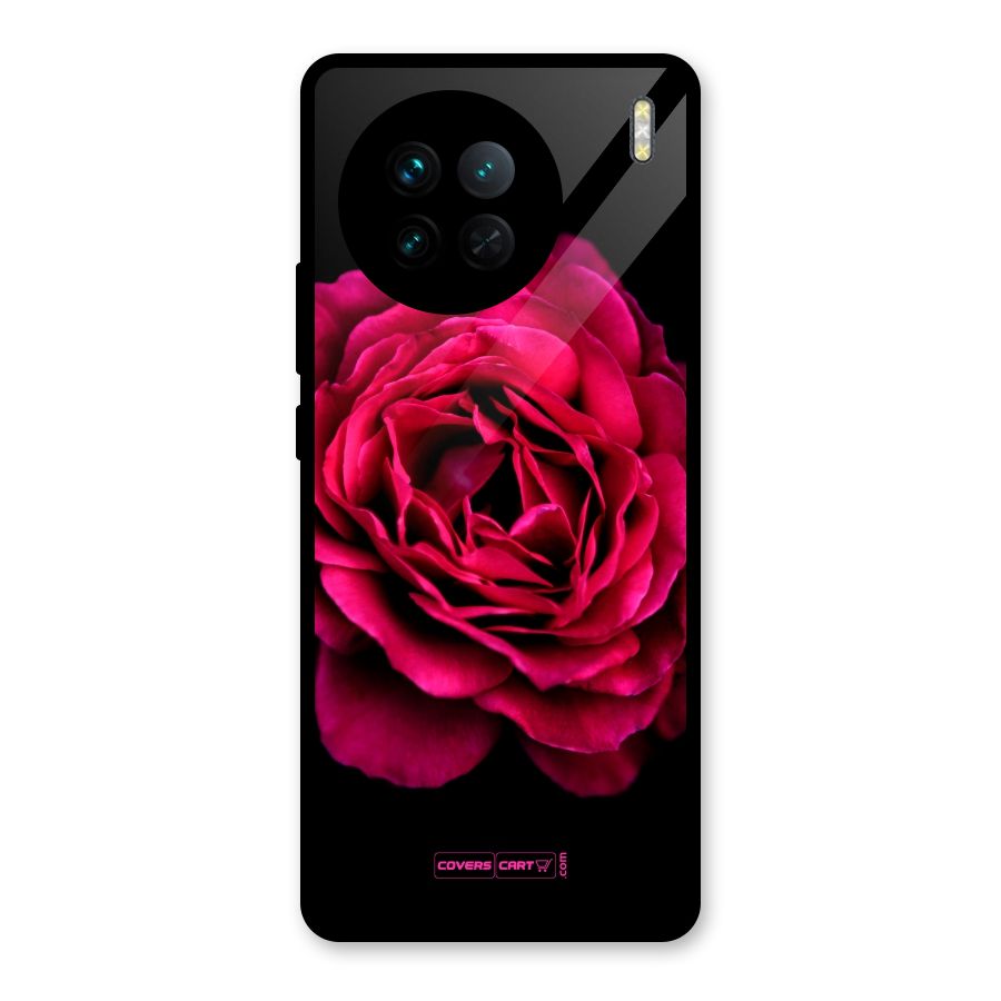 Magical Rose Glass Back Case for Vivo X90