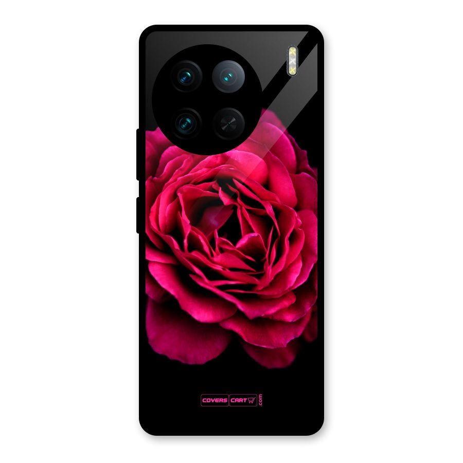 Magical Rose Glass Back Case for Vivo X90 Pro