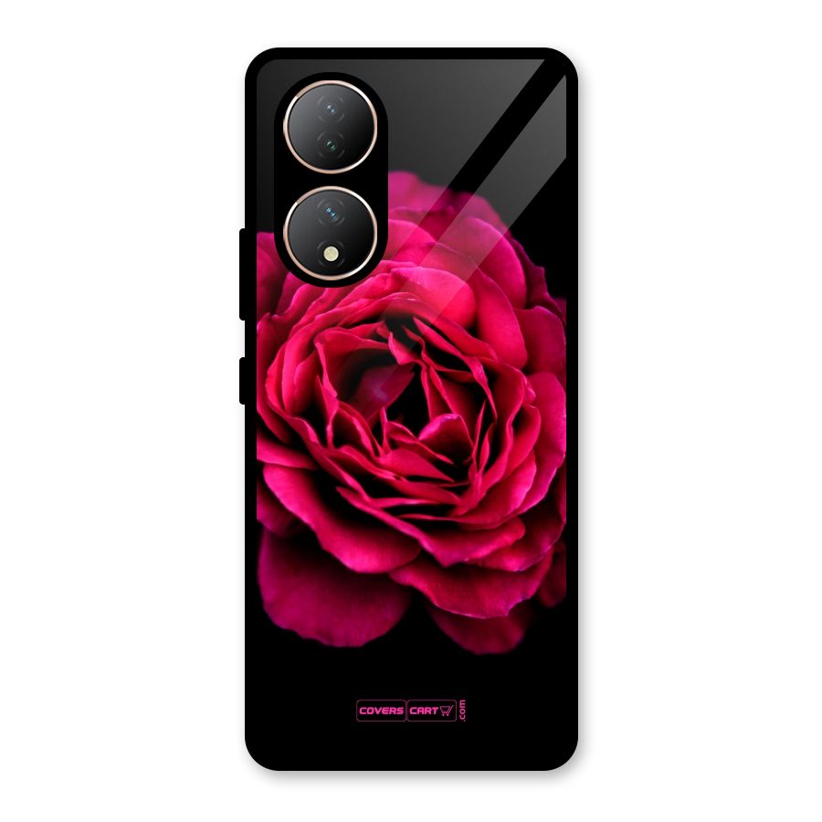 Magical Rose Glass Back Case for Vivo Y100A