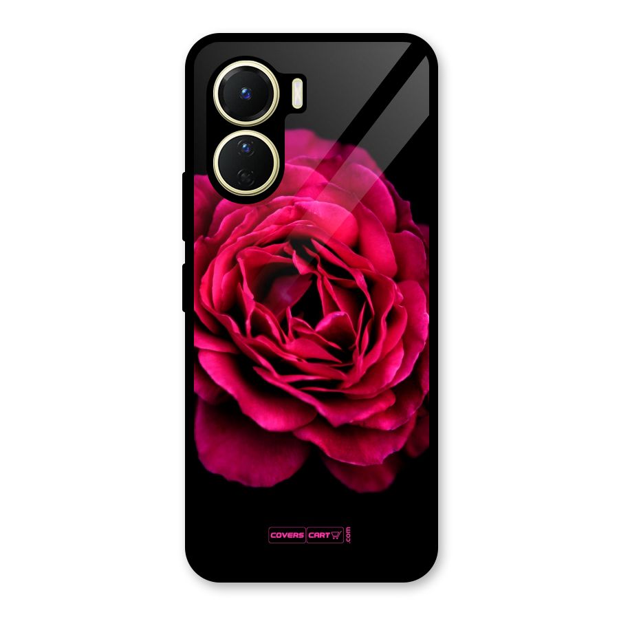 Magical Rose Glass Back Case for Vivo Y16
