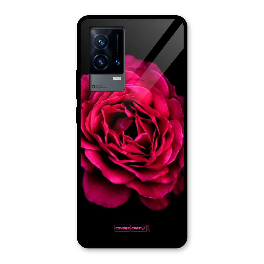 Magical Rose Glass Back Case for iQOO 9 5G