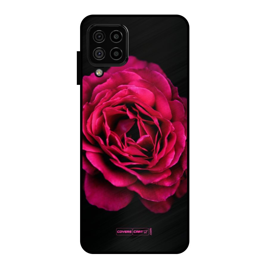 Magical Rose Metal Back Case for Galaxy A22 4G
