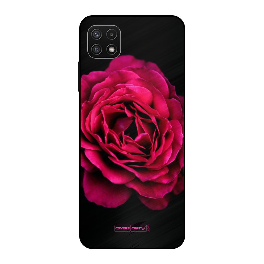 Magical Rose Metal Back Case for Galaxy A22 5G